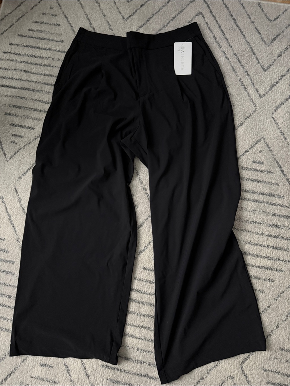 Athleta Black Wide-Leg Pants — Pinnacle Trouser